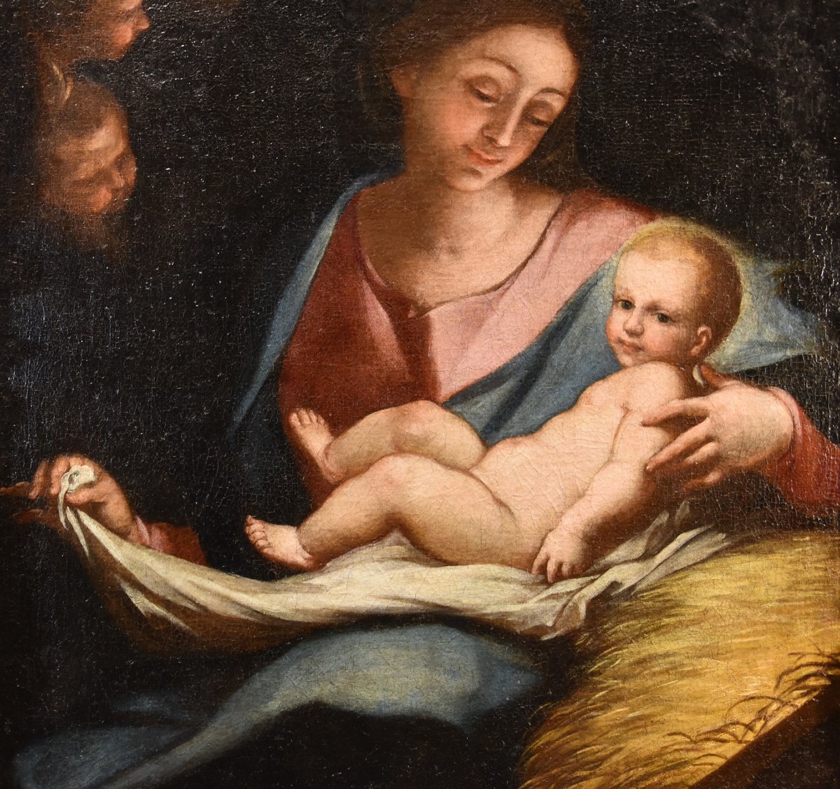 Vierge à l'Enfant, Anton Maria Piola (gênes, 1654 - 1715) Cercle-photo-2