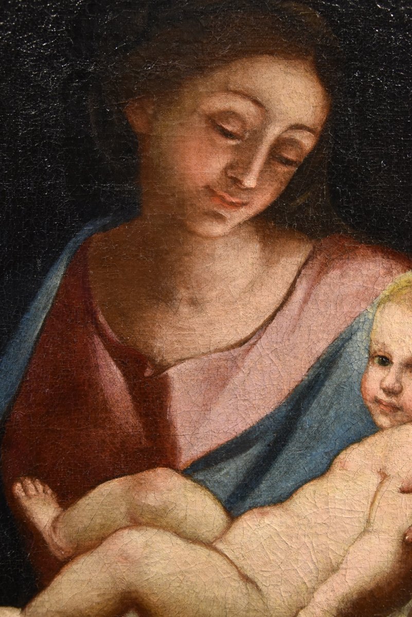 Vierge à l'Enfant, Anton Maria Piola (gênes, 1654 - 1715) Cercle-photo-7