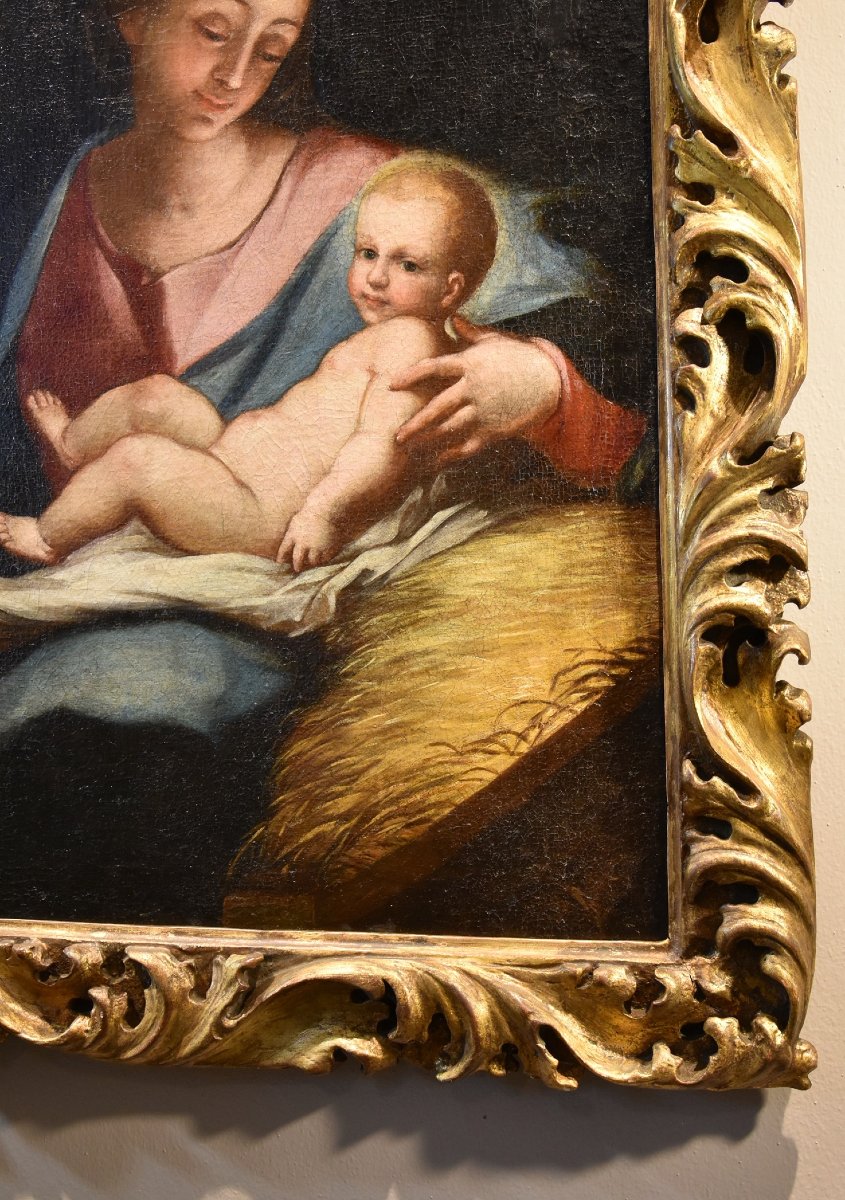 Vierge à l'Enfant, Anton Maria Piola (gênes, 1654 - 1715) Cercle-photo-8