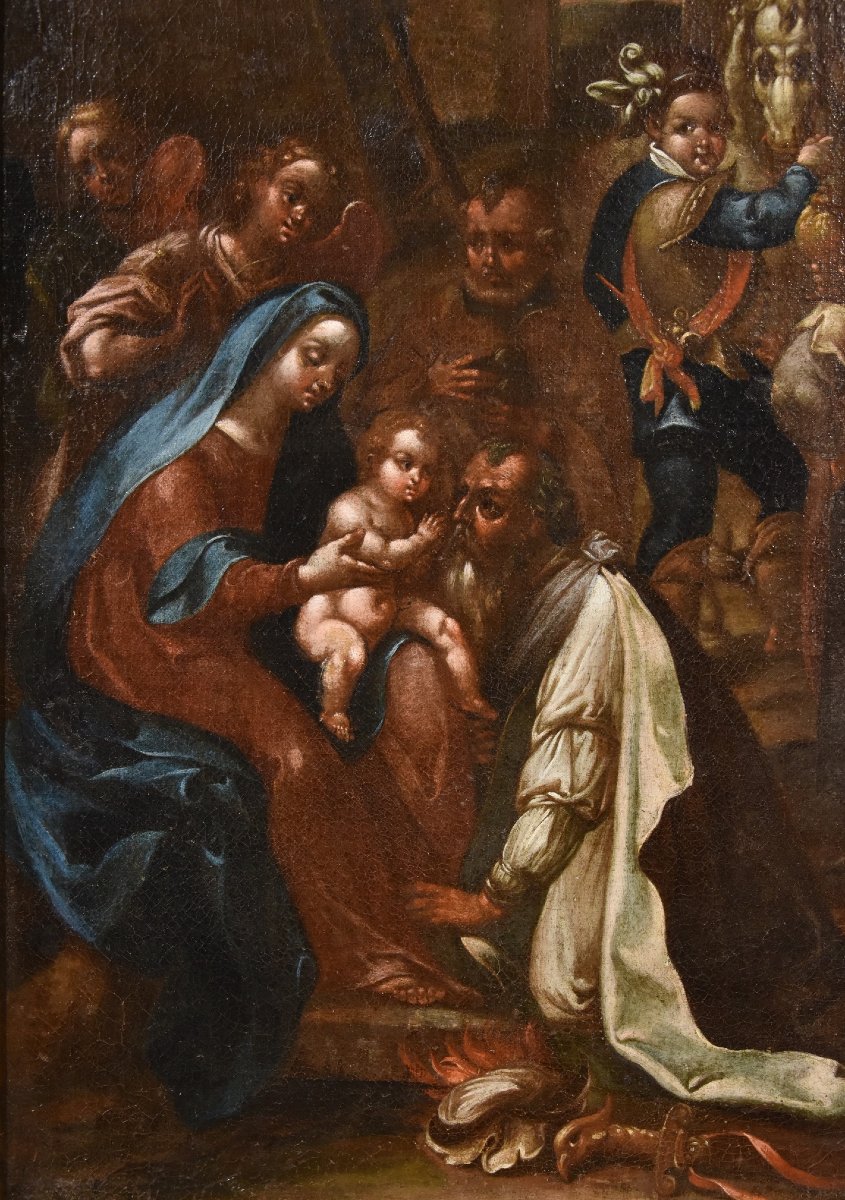 The Adoration Of The Magi, Giovanni Stradano (bruges 1523 – Florence 1605) Workshop Of-photo-3