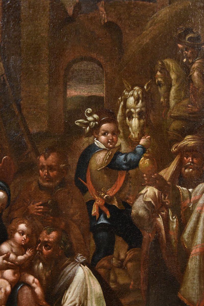 The Adoration Of The Magi, Giovanni Stradano (bruges 1523 – Florence 1605) Workshop Of-photo-2