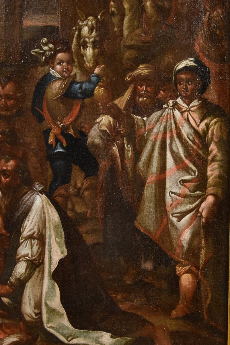 The Adoration Of The Magi, Giovanni Stradano (bruges 1523 – Florence 1605) Workshop Of-photo-3