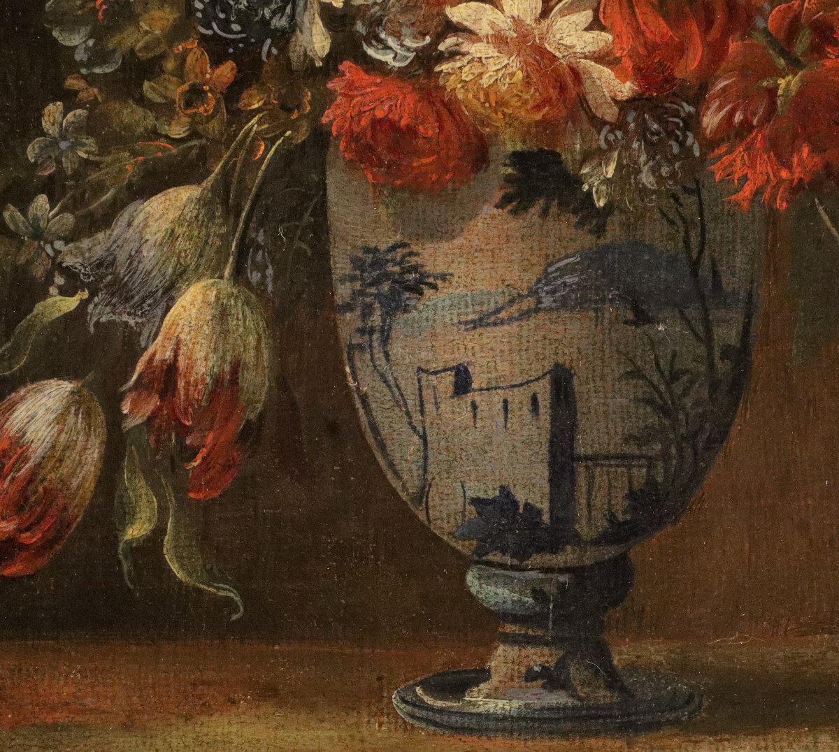 Pair Of Still Lifes With Flowers, Francesco Lavagna (naples, 1684–1724)-photo-1