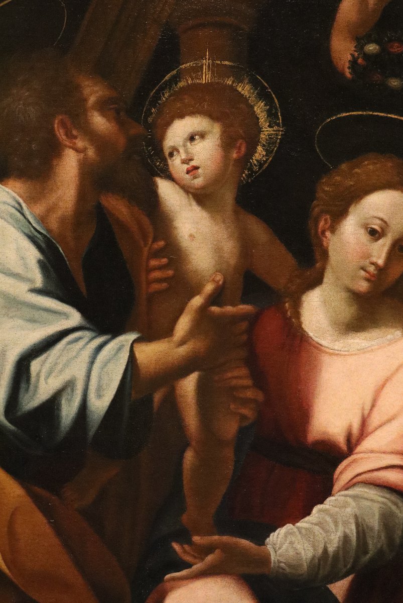La Sainte Famille, Cristoforo Roncalli « il Pomarancio » (Pomarance, 1552 - Rome, 1626) Atelier-photo-1