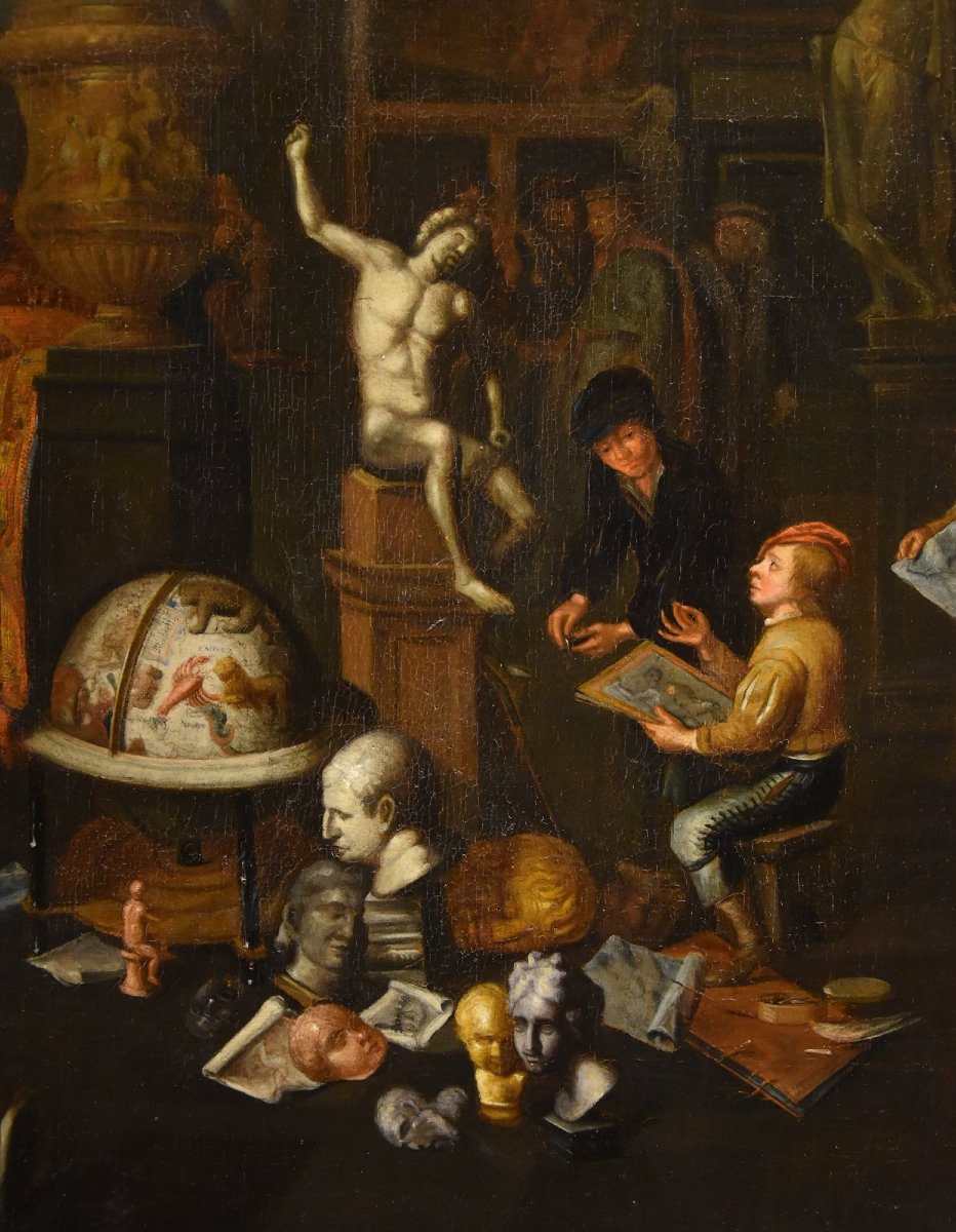 L'atelier de l'artiste, Gerard Thomas (Anvers 1663-1720) Attribuable-photo-4