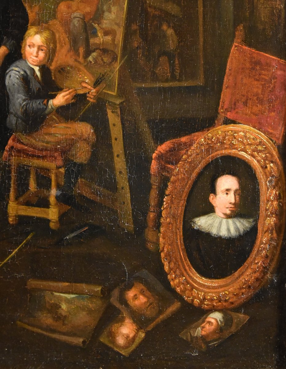 L'atelier de l'artiste, Gerard Thomas (Anvers 1663-1720) Attribuable-photo-1
