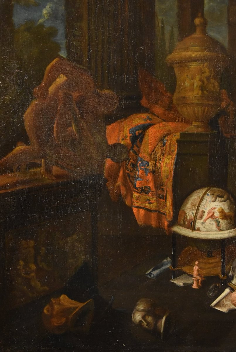 L'atelier de l'artiste, Gerard Thomas (Anvers 1663-1720) Attribuable-photo-5