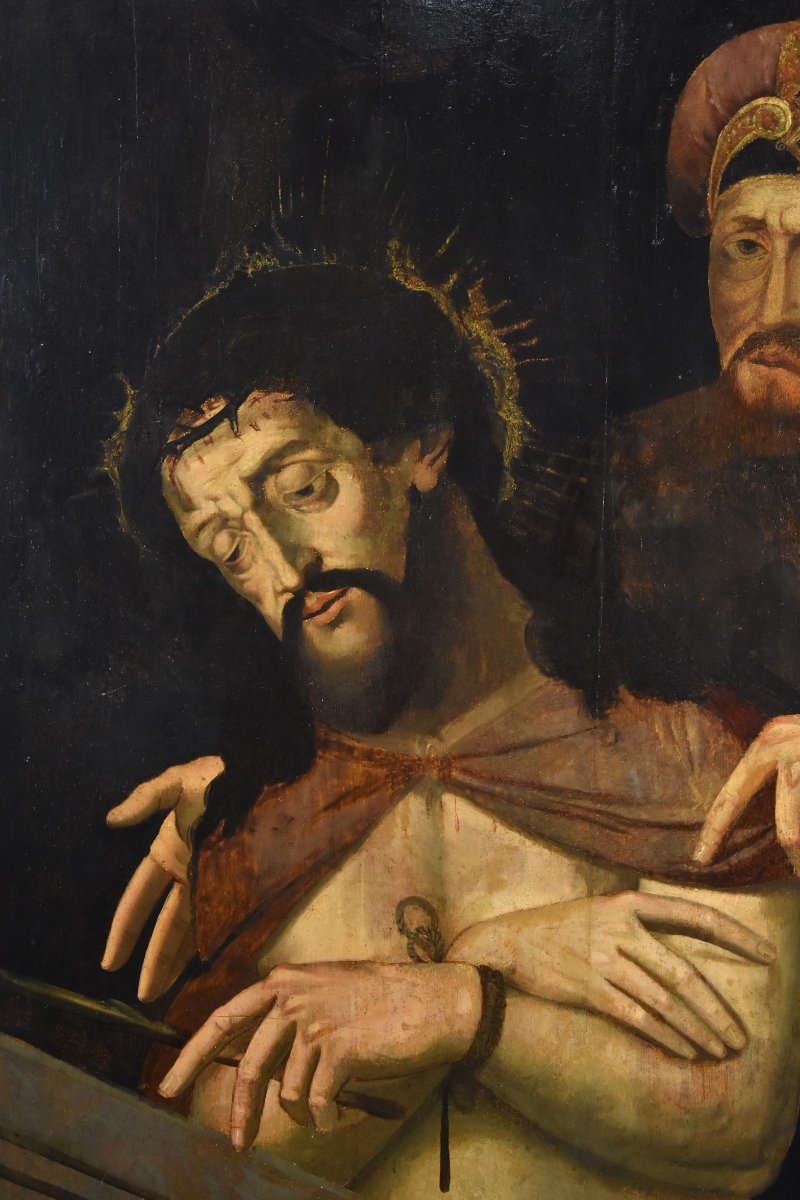 Ecce Homo Avec Ponce Pilate, Michael Coxie (malines, 1499 - 1592) Cercle De -photo-3