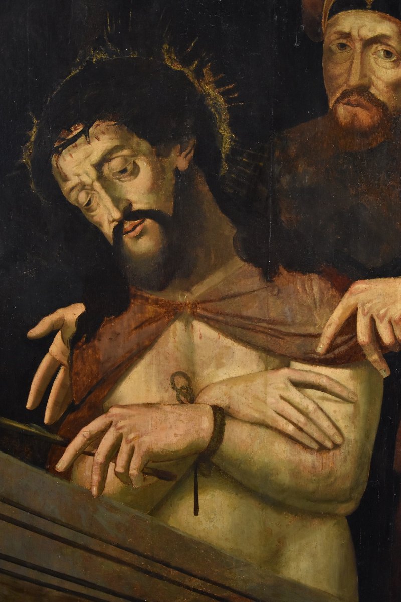 Ecce Homo Avec Ponce Pilate, Michael Coxie (malines, 1499 - 1592) Cercle De -photo-8