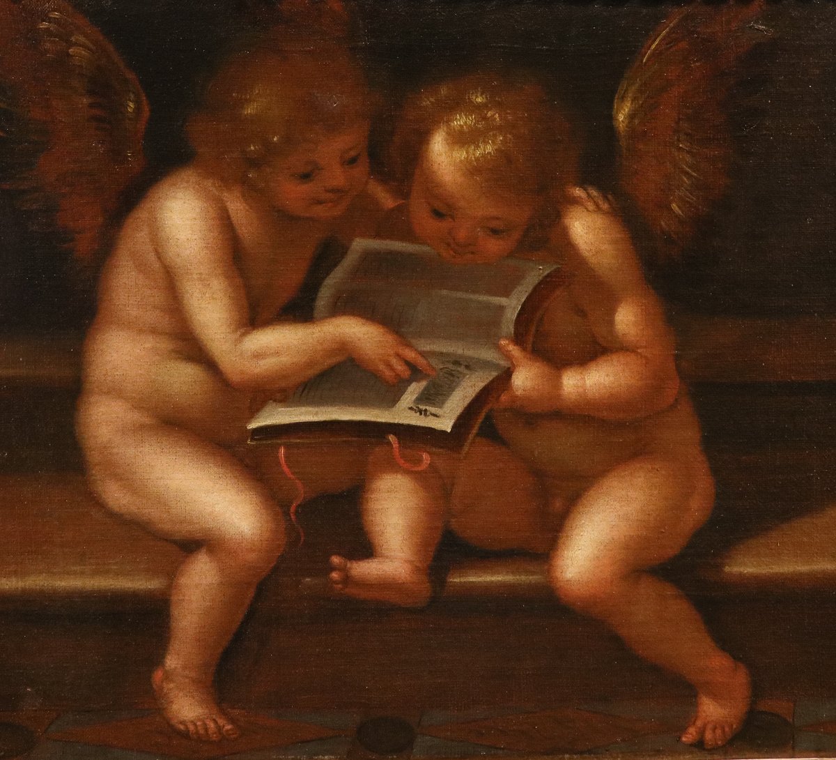 Angels With A Scroll / Angels With A Book, Guglielmo Caccia "il Moncalvo" -photo-3
