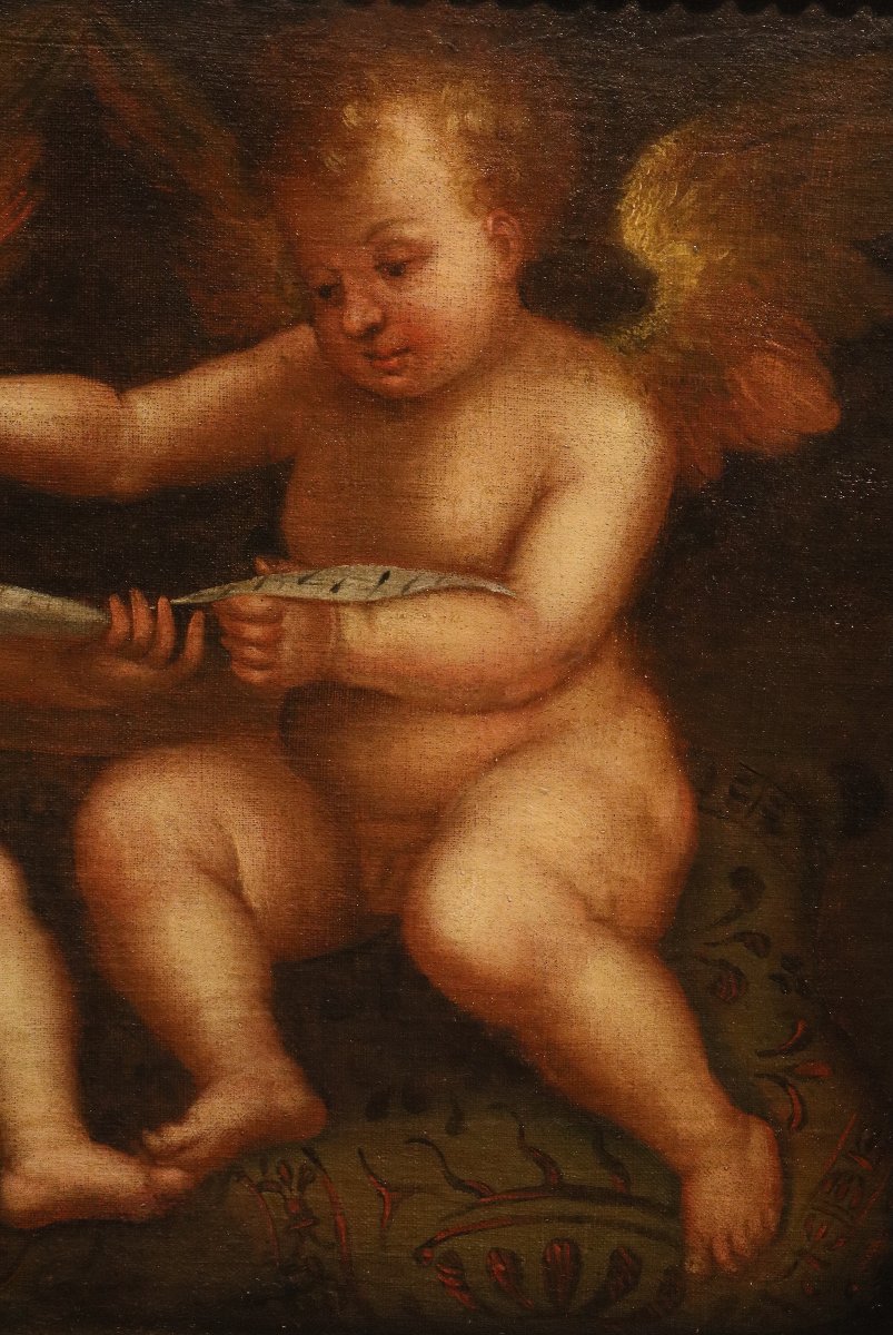 Angels With A Scroll / Angels With A Book, Guglielmo Caccia "il Moncalvo" -photo-1