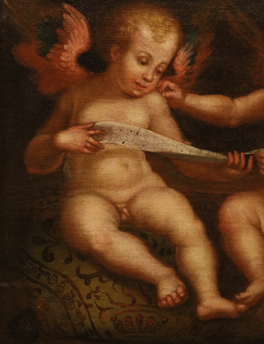 Angels With A Scroll / Angels With A Book, Guglielmo Caccia "il Moncalvo" -photo-4