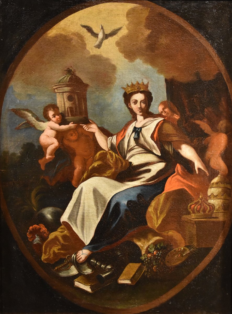 l'Allégorie De l'Europe, Francesco Solimena (naples 1657 - 1747) Atelier/cercle-photo-3