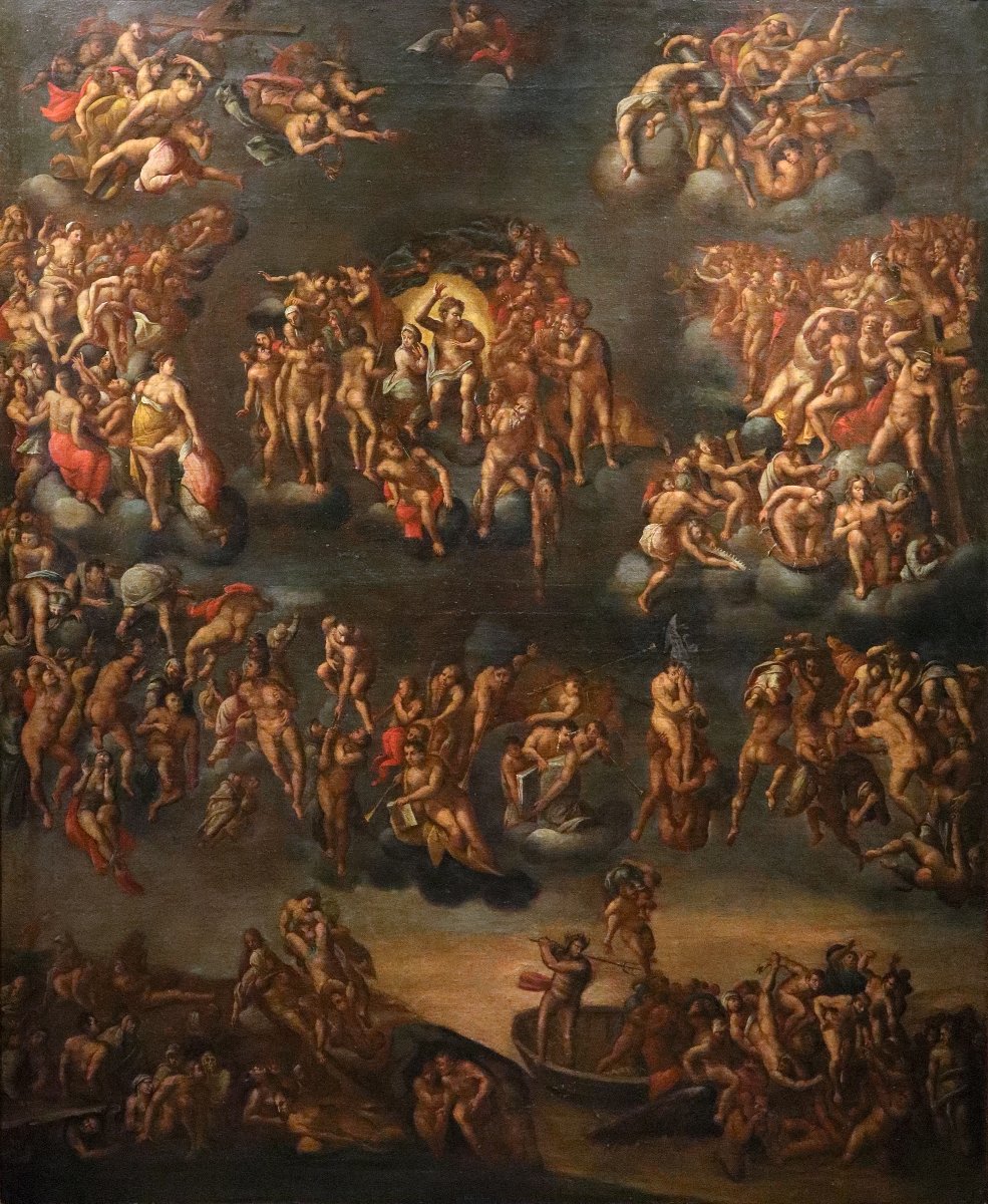 The Last Judgment (after Michelangelo), 17th-century Roman Painter