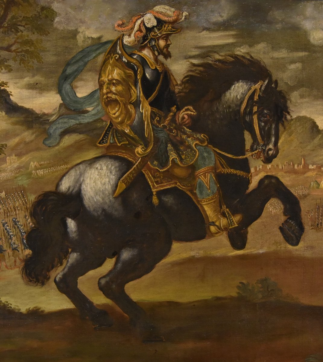 Equestrian Portrait Of Pietro Strozzi, Florentine Painter, 17th–18th Century-photo-3