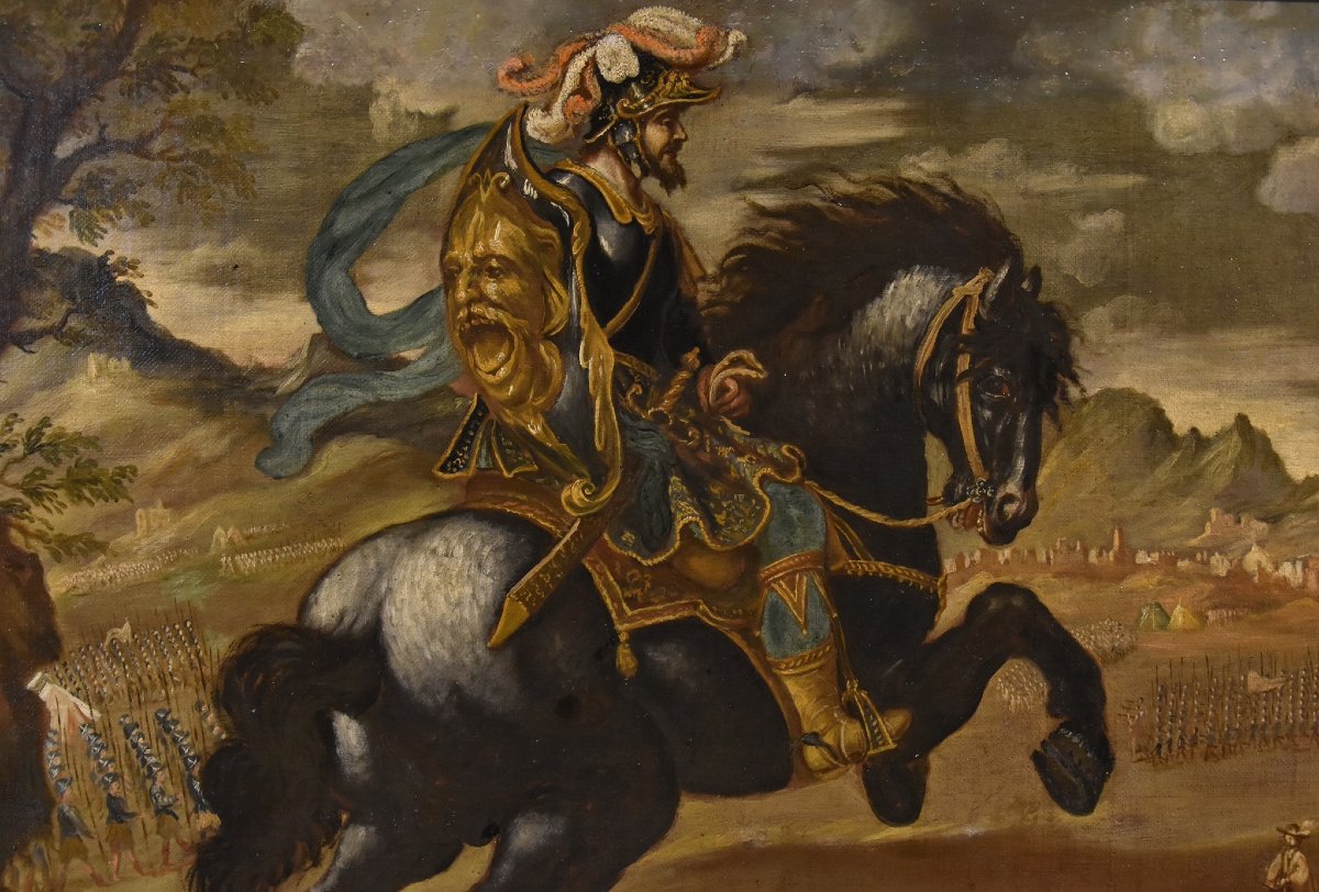 Equestrian Portrait Of Pietro Strozzi, Florentine Painter, 17th–18th Century-photo-4