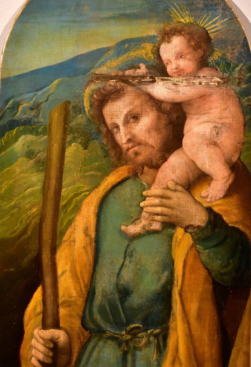 Zenone Veronese (verona, 1484 - Salò Around 1542), San Sebastiano And San Cristoforo-photo-2