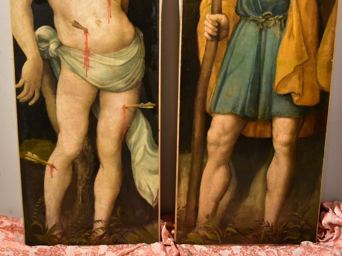 Zenone Veronese (verona, 1484 - Salò Around 1542), San Sebastiano And San Cristoforo-photo-5