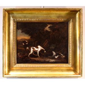 Chiens De Chasse, Adriaen De Gryeff (1657 Leida - 1722 Bruxelles) signee