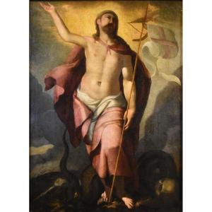 La résurrection du Christ, Suiveur de Tiziano Vecellio (Pieve di Cadore 1490 - Venise 1576) 