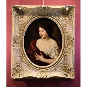 Portrait Of The Young Ortensia Mancini, Jacob Ferdinand Voet (antwerp 1639 - Paris 1689)