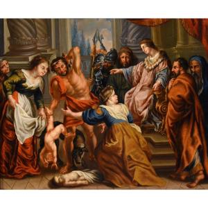 Le Jugement Du Roi Salomon, Pierre Paul Rubens (siegen 1577 - Anvers 1640) Cercle De