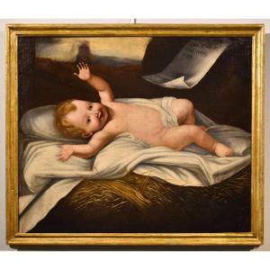 Enfant Jésus, Peintre Lombard Actif Au XVIIe Siècle
