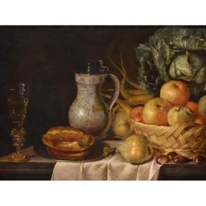 Still Life With A Crystal Goblet, Hubert Van Ravesteyn (dordrecht 1638-1683) Workshop/circle
