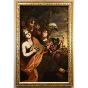 Aeneas And Dido, Attributed To Pseudo-caroselli (rome, Active C. 1630/1650)