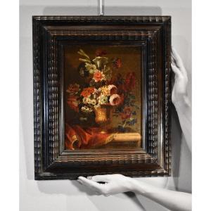 Nature morte aux fleurs, École flamande du XVIIe siècle