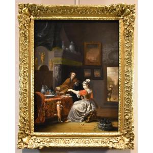 Le luthiste, Gabriel Metsu (Leyde, 1629 – Amsterdam, 1667) suiveur