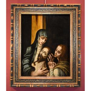 La Pietà With Saint John, Luis De Morales, Called 'el Divino' (badajoz 1509 - 1586) workshop Of