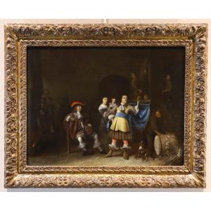 Guards With Bugler, Anthony Palamedesz (delft 1601 - Amsterdam 1673) - Signed And Dated