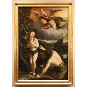 Adam And Eve Expelled From The Garden Of Eden, Abraham Bloemaert (gorinchem 1564 - Utrecht 1651