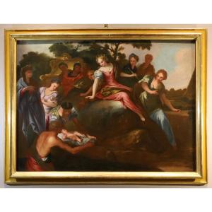Pier Dandini (florence, 1646 – 1712), The Finding Of Moses
