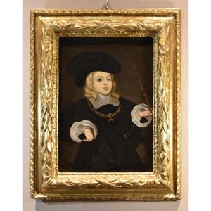 Portrait De Charles II, Roi d'Espagne -  Juan Bautista Martínez Del Mazo (1611 - 1667) 