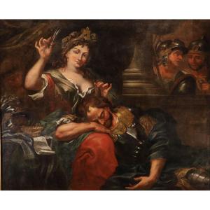 Samson And Delilah, Antonio Molinari (venice, 1655–1704) Attributed To