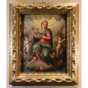 Vierge en gloire parmi les anges, Giovanni Balducci (Florence, 1560 – Naples, après 1631)