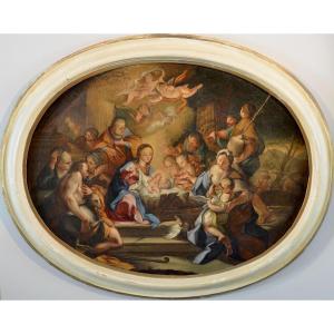 The Adoration Of The Shepherds, By Sebastiano Conca (naples 1680–1764), Circle Of