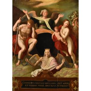 La rédemption d'Adam et Ève, Jacob de Backer (Anvers 1555 – 1585)