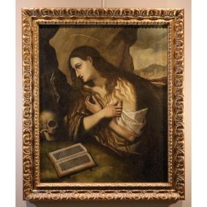 Marie-Madeleine pénitente, (Moneglia, 1527 - Madrid, 1585) cercle