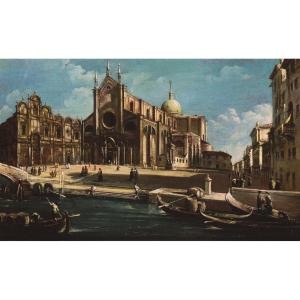 Campo Santi Giovanni e Paolo, Suiveur de Francesco Guardi (Venise, 1712 - 1793)