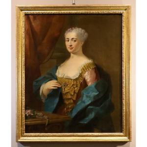 Portrait d'une dame, Jean-Baptiste van Loo (Aix-en-Provence, 1684 - 1745) entourage
