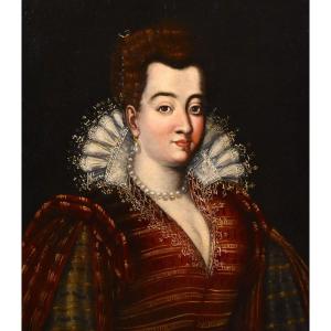 Portrait Of Bianca Cappello, Grand Duchess Of Tuscany, By Scipione Pulzone, Known As Il Gaetano (1544