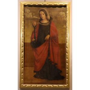 Sainte Agathe, Francesco di Girolamo da Santacroce (Venise, 1516-1584)