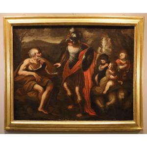 Erminia parmi les bergers , Stefano Magnasco (Gênes, 1635 – 1673) Atelier