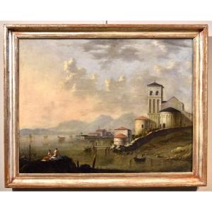 Paysage Côtier De La Méditerranée, Peintre Flamand Actif En Italie Au XVIIIe Siècle