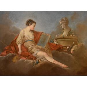 Allégorie de la peinture, Pierre Charles Trémolières (Cholet, 1703 - Paris, 1739)