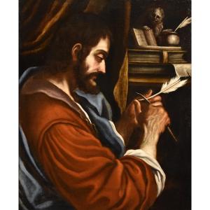 Saint Marc l'Evangéliste, Bartolomeo Gennari (cento, 1594 - Bologne, 1661) Attribuable à