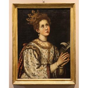 Sainte Catherine d’Alexandrie, Francesco Curradi, dit Battiloro (Florence, 1570-1661)
